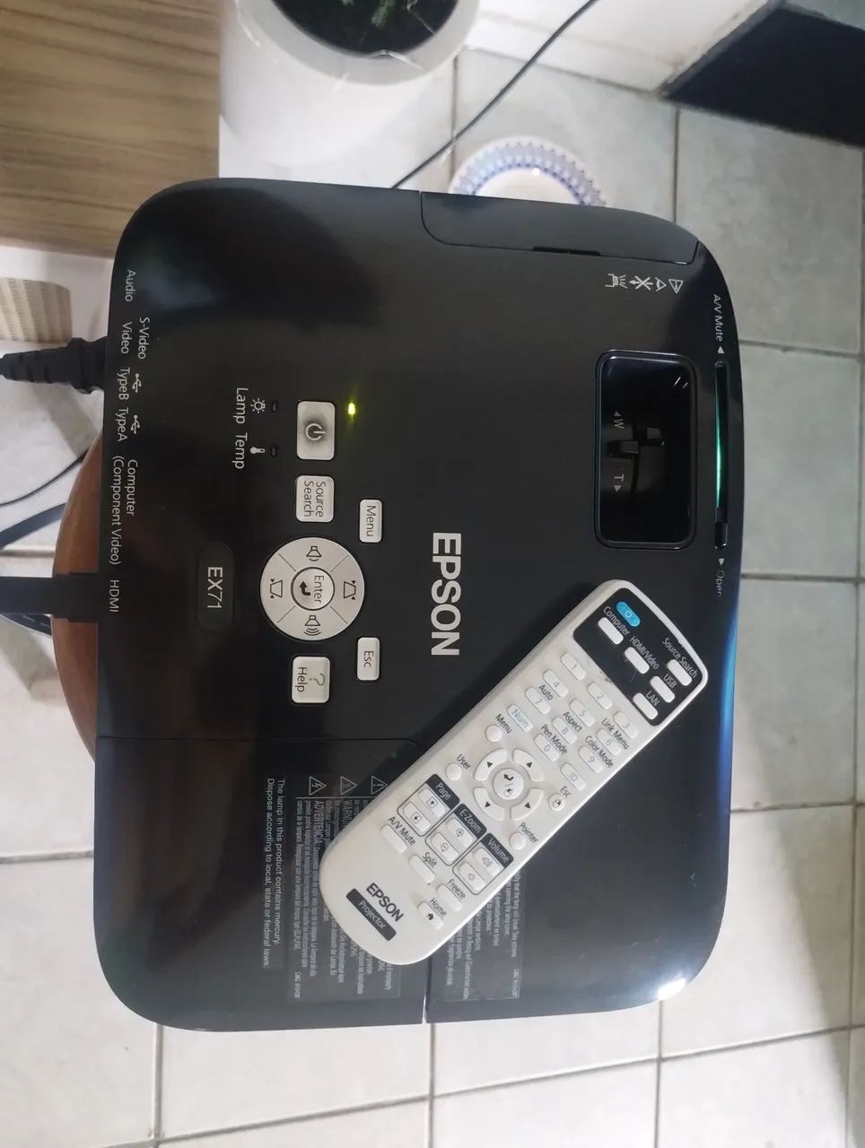 Projetor EPSON EX71 LÂMPADA NOVA - Foto 3