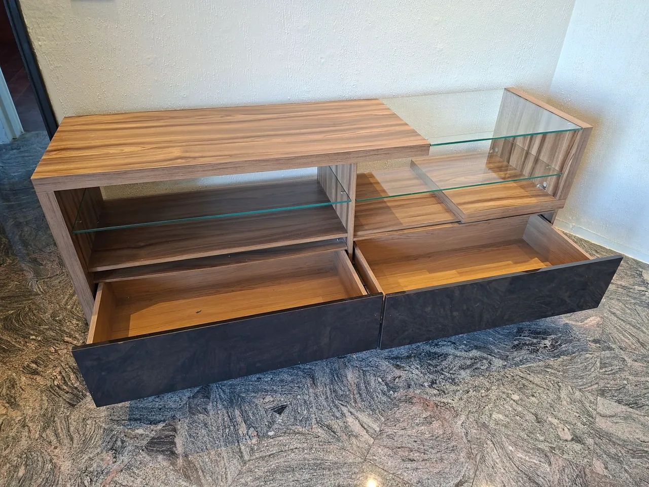 Rack sala 1,83cm MDF e Vidro temperado - Foto 2