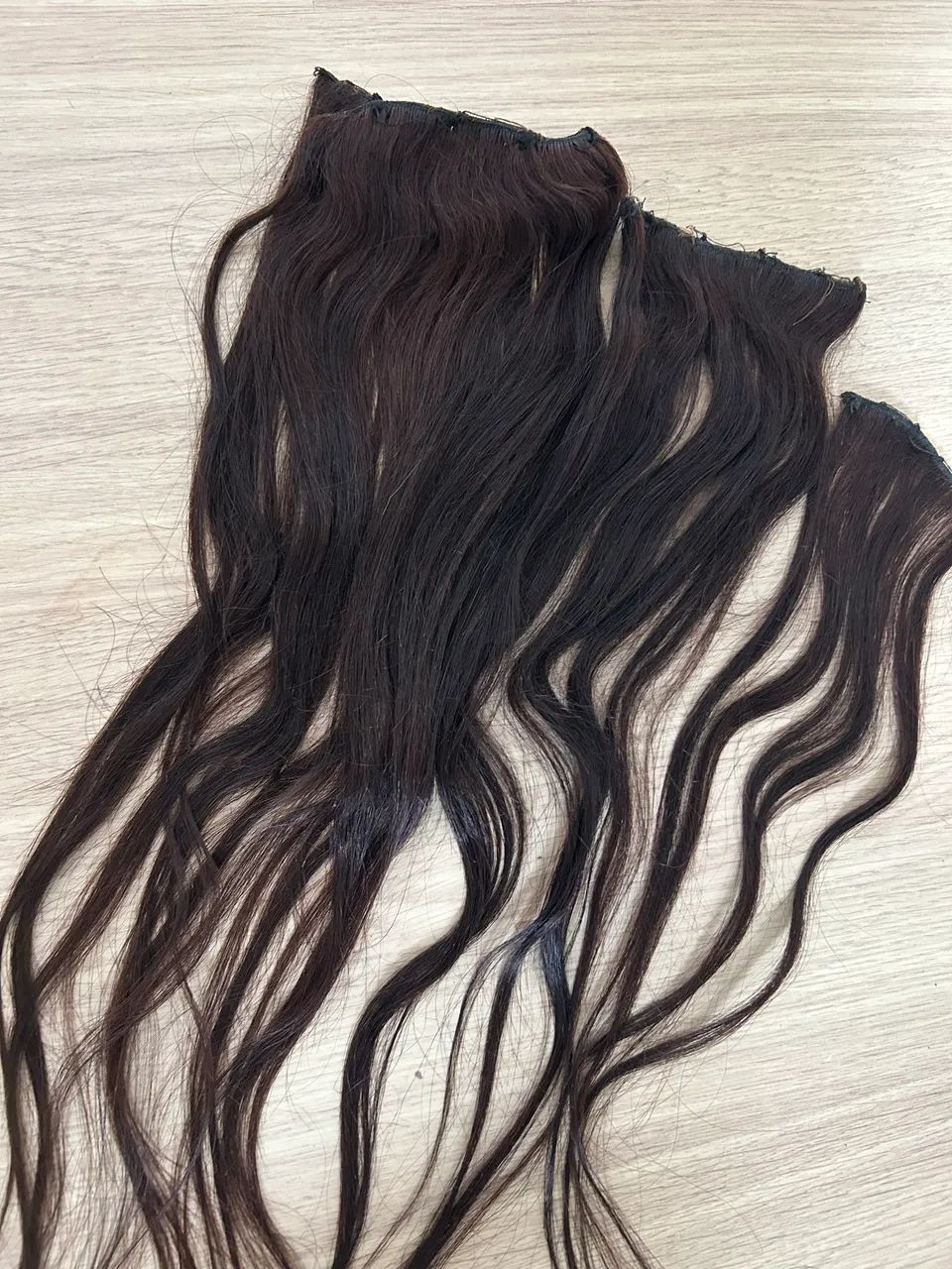 Cabelo humano (50/55cm) 3 telas  - Foto 2