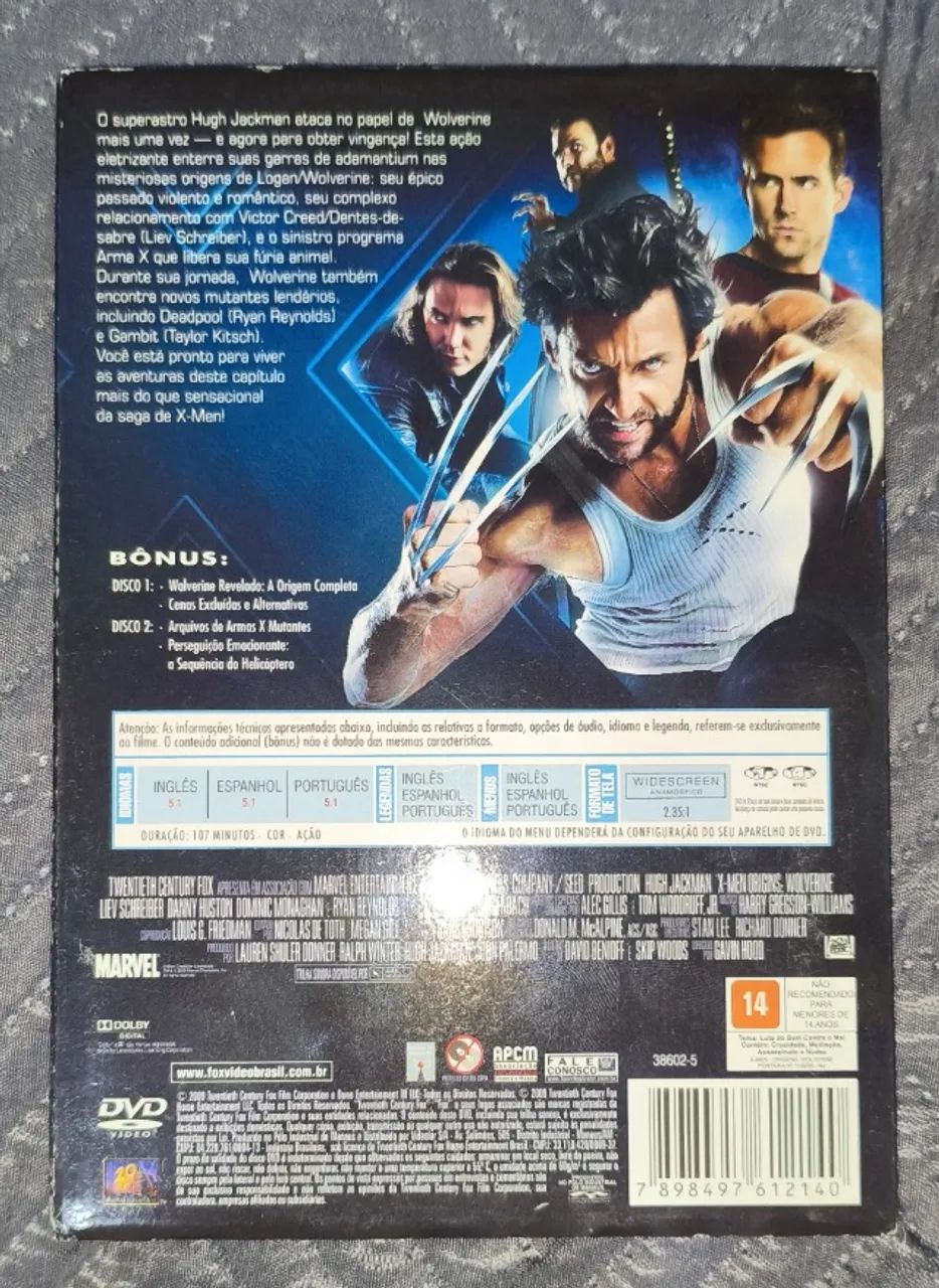 DVD X-Men - Origens: Wolwerine - Foto 2