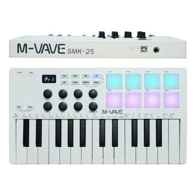 Controlador M-vave MK25 midi com pad,,compatível com IOS e Android - Foto 3