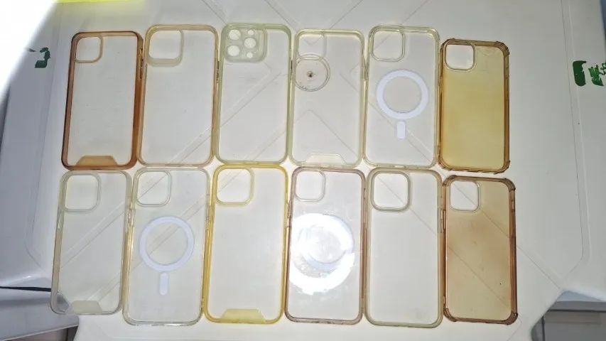 Lote com 37 Capinhas para iPhone - Diversos Modelos (Novas e Usadas) - Foto 5