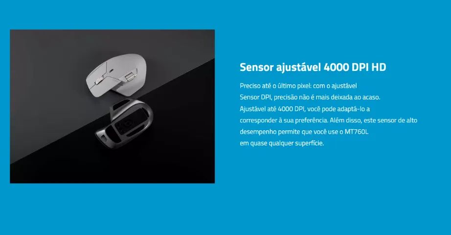 Mouse Sem Fio Rapoo MT760L - Foto 3