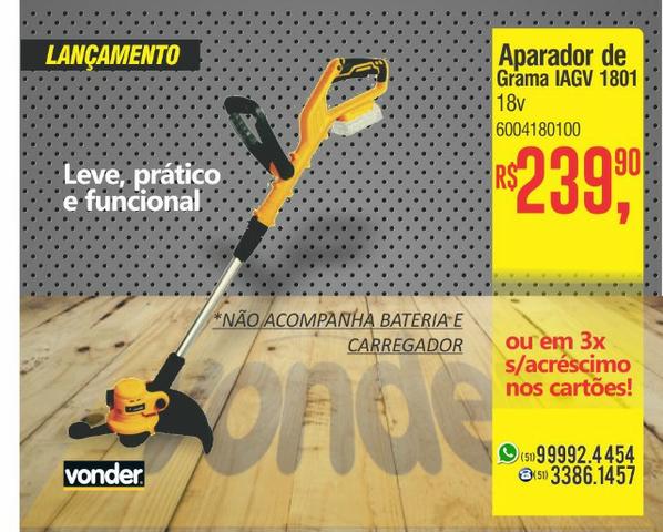 Aparador de grama - 18 V - IAGV 1801 Vonder
