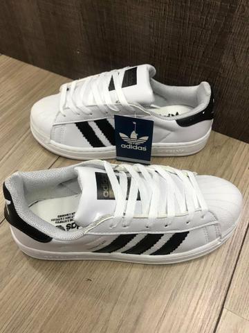 Tênis Adidas Super Star branco