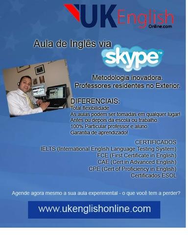 Aulas de inglês e espanhol Via Skype - Foto 2