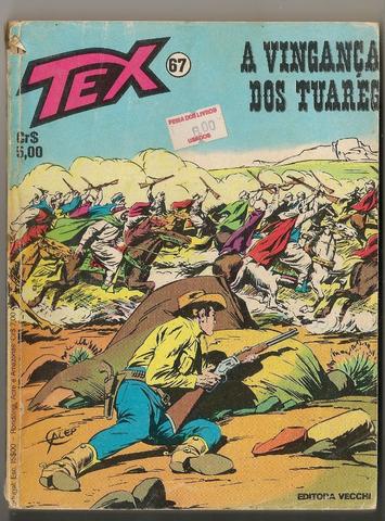 Raro - Anos 70 - Gibi Tex N° 67 - 1° Edição - Editora Vecchi
