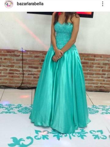 vestido de debutante cor tiffany