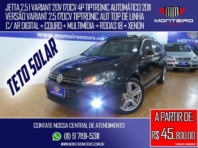Volkswagen Jetta 2.5 I Variant 20v 170cv 4p Tiptronic Aut Top de Linha C/ Teto Solar