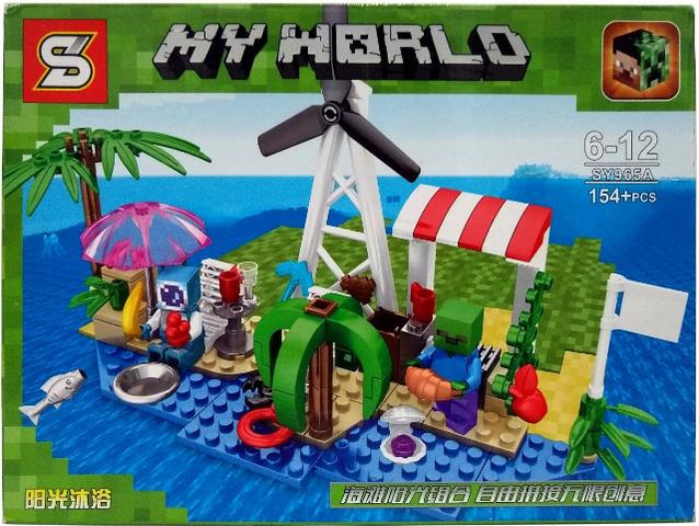 Lego Minecraft Kit 4 Modelos Ilhas Oceano Férias - Média 150 peças cada - Foto 6