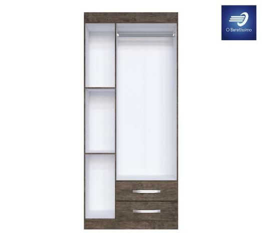 Guarda-Roupa Solteiro 3 Portas e 2 Gavetas#FreteGRÁTIS #Garantia #Lacrado - Foto 6