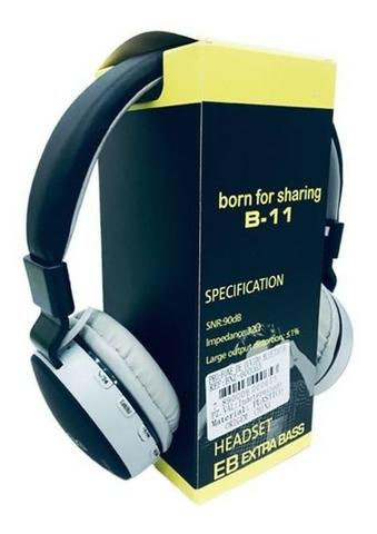Fone De Ouvido Wireless Bluetooth Micro Sd Fm B11 - Foto 4