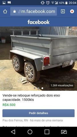 Vende se carrocinha de dois eixos capacidade 1500kls