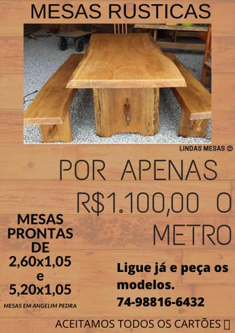 Mesas rústicas
