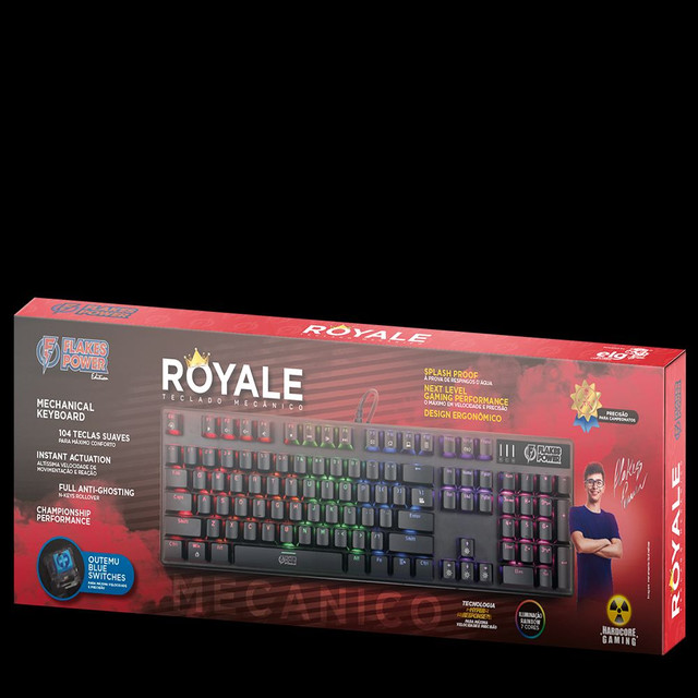 Teclado Gamer Mecânico Flakes Power