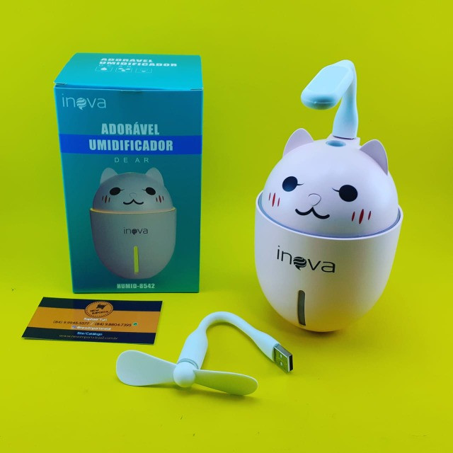 Umidificador Recarregavel ( Inova ) Lanterna e Ventilador
