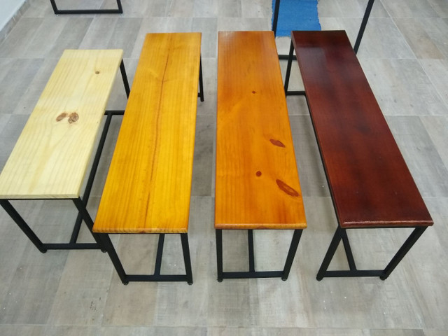 Bancos em madeira pinus maciça industrial - Foto 3