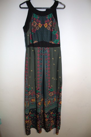 Vestido Antix Longo Jardim De Inverno