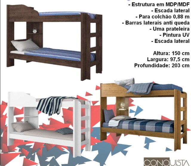 Quarto cama beliche
