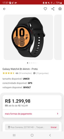 Relógio Samsung watch 4, preto, 44mm - Foto 2