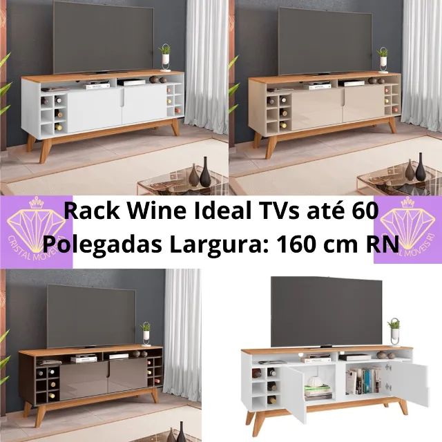 Rack Wine TVs até 60 Polgedas RN