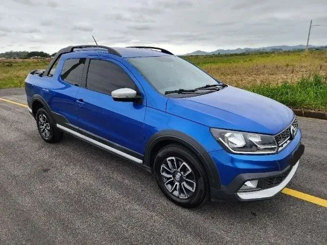 VW - Volkswagen Saveiro Cross 1.6 16v C.E. Azul 2015 - Maracaju