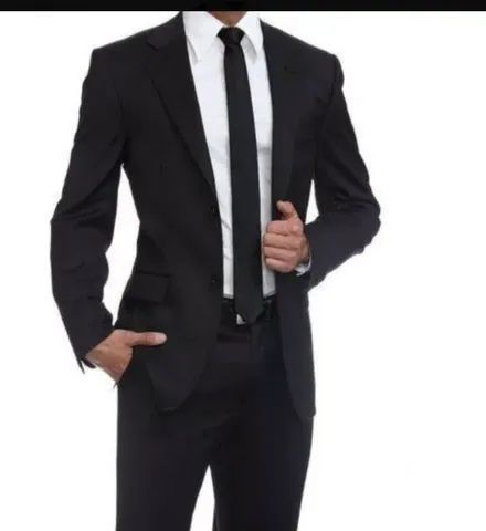 Terno slim preto novo 32 e 34 juvenil 