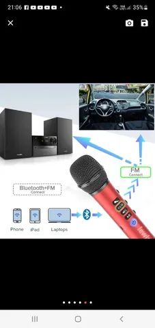 Microfone Karaokê Lewiner L-698 - Foto 5