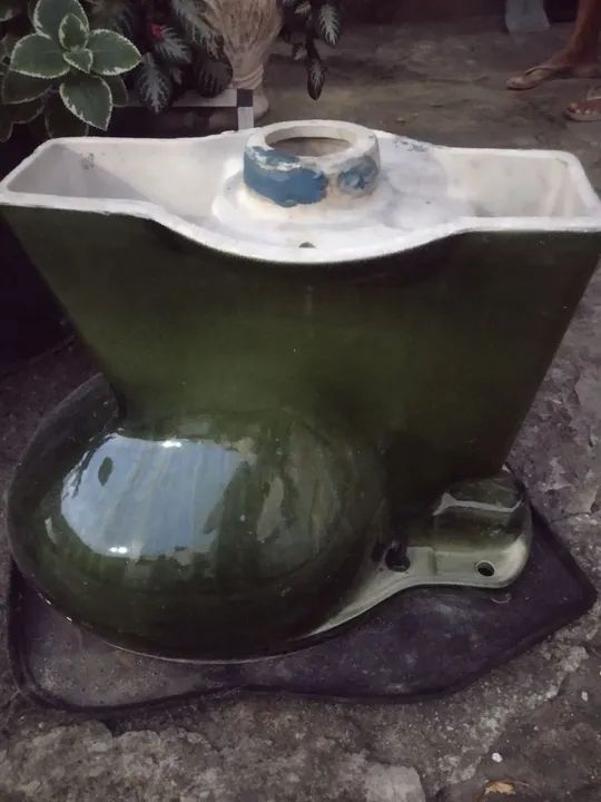 Vaso de banheiro cor verde  - Foto 2