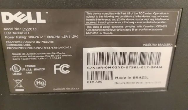 Monitor Dell LED Full HD 21 polegadas - Foto 3