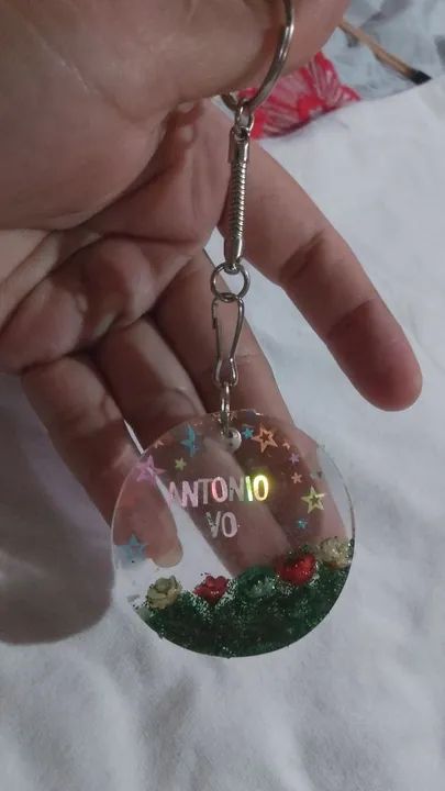 Chaveiro personalizado com nome Antônio