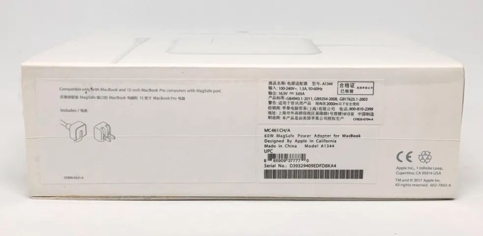 Fonte Carregador Apple Macbook Pro 13 Polegadas Magsafe 60W Novo na Caixa - Foto 3