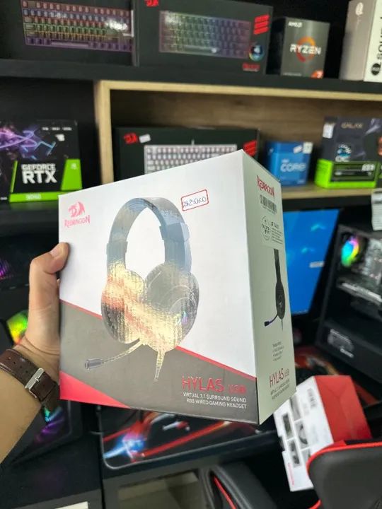 Headset Gamer Redragon Hylas USB RGB - (Lojas Wiki) - Foto 3