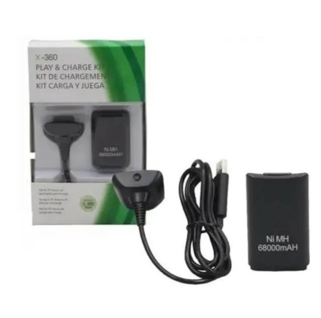 Kit Bateria e Carregador para Xbox 360 Novo
