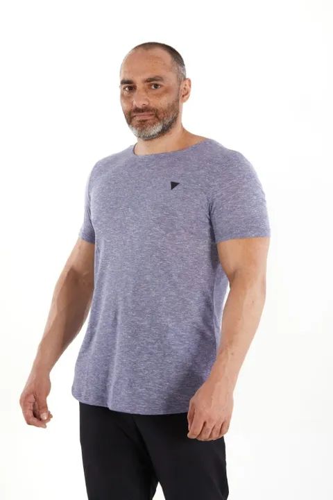 Camiseta Básica Unisex Rebell Azul - Foto 3