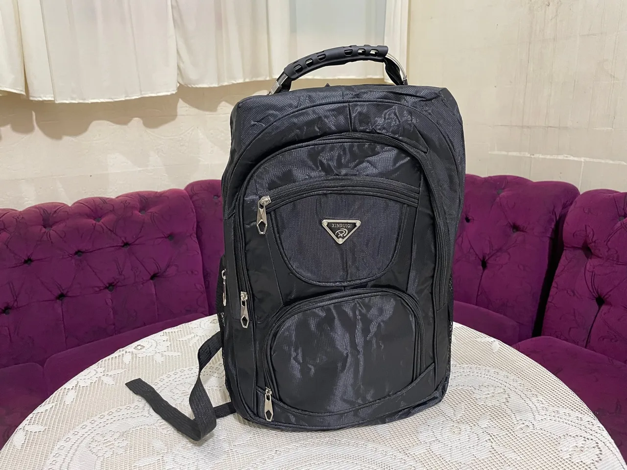 Mochila nova Preta Xinruiqi