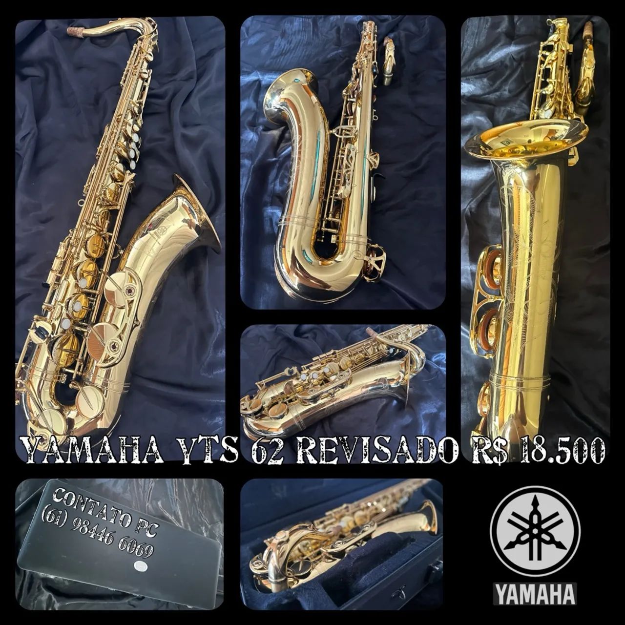 Sax tenor Yamaha - 62 Tudel G1  REVISADO/ZERADO