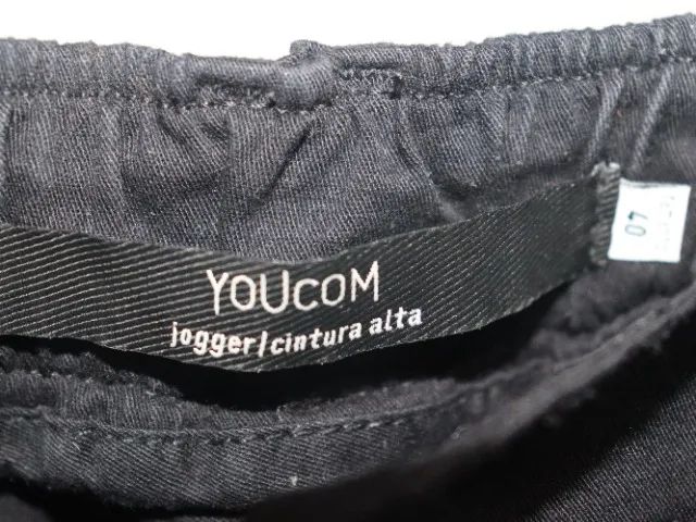 Calça preta jogger cintura alta 40 Youcom - Foto 3