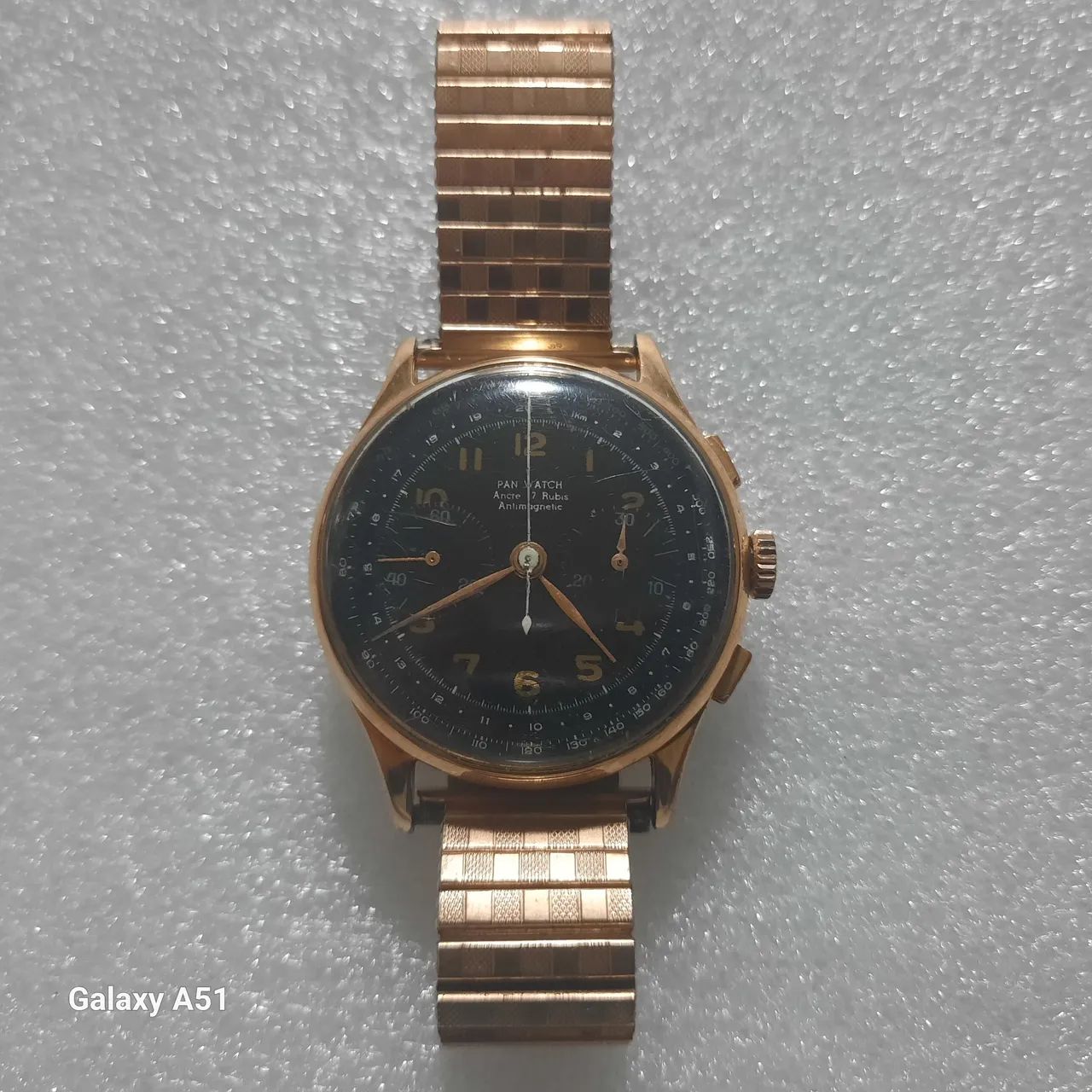 Relógio Pan Watch Cronometro Antimagnétic Acre 17 rubis. Raridade. 