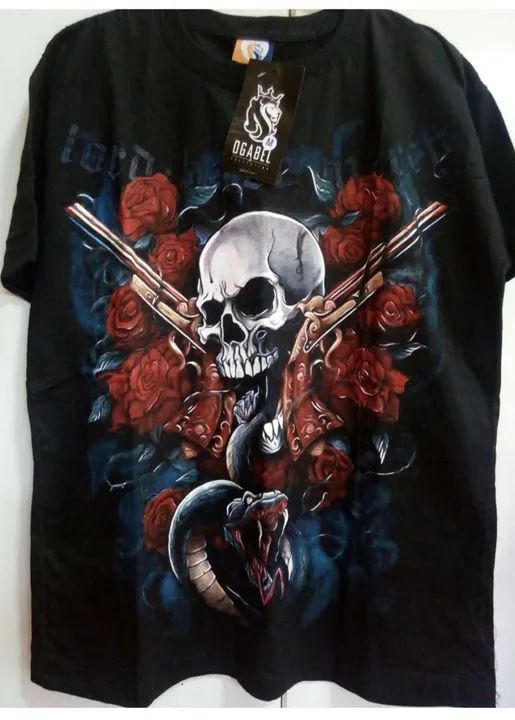Camiseta estampada nova M