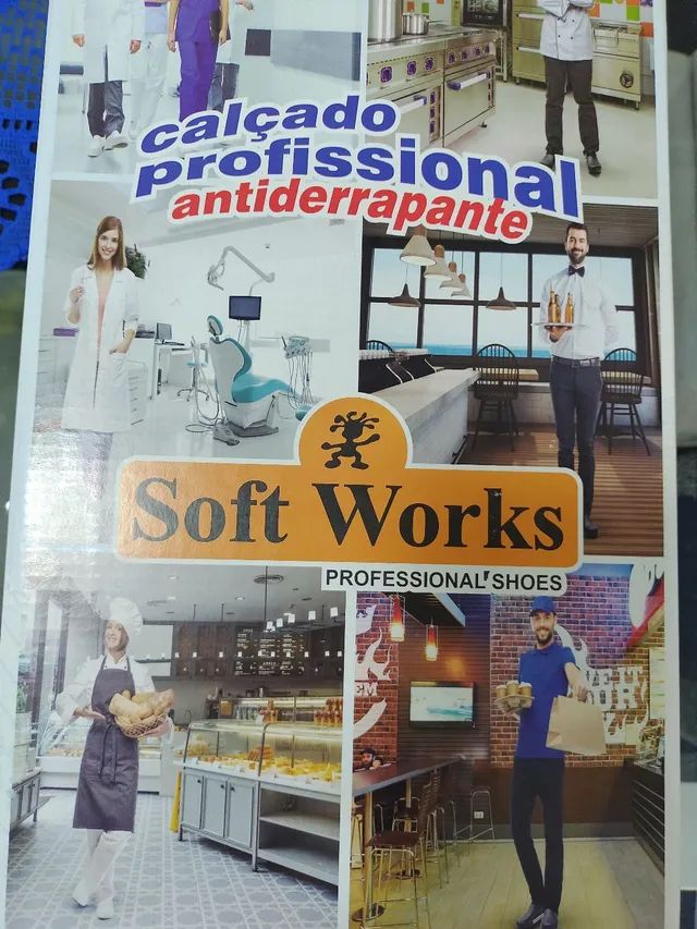 SAPATO ENFERMAGEM SOFT WORK N.42 BRANCO - Foto 3