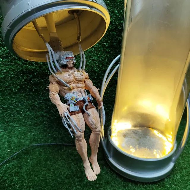 Luminária artesanal Wolverine Arma X Logan em 3d  - Foto 5