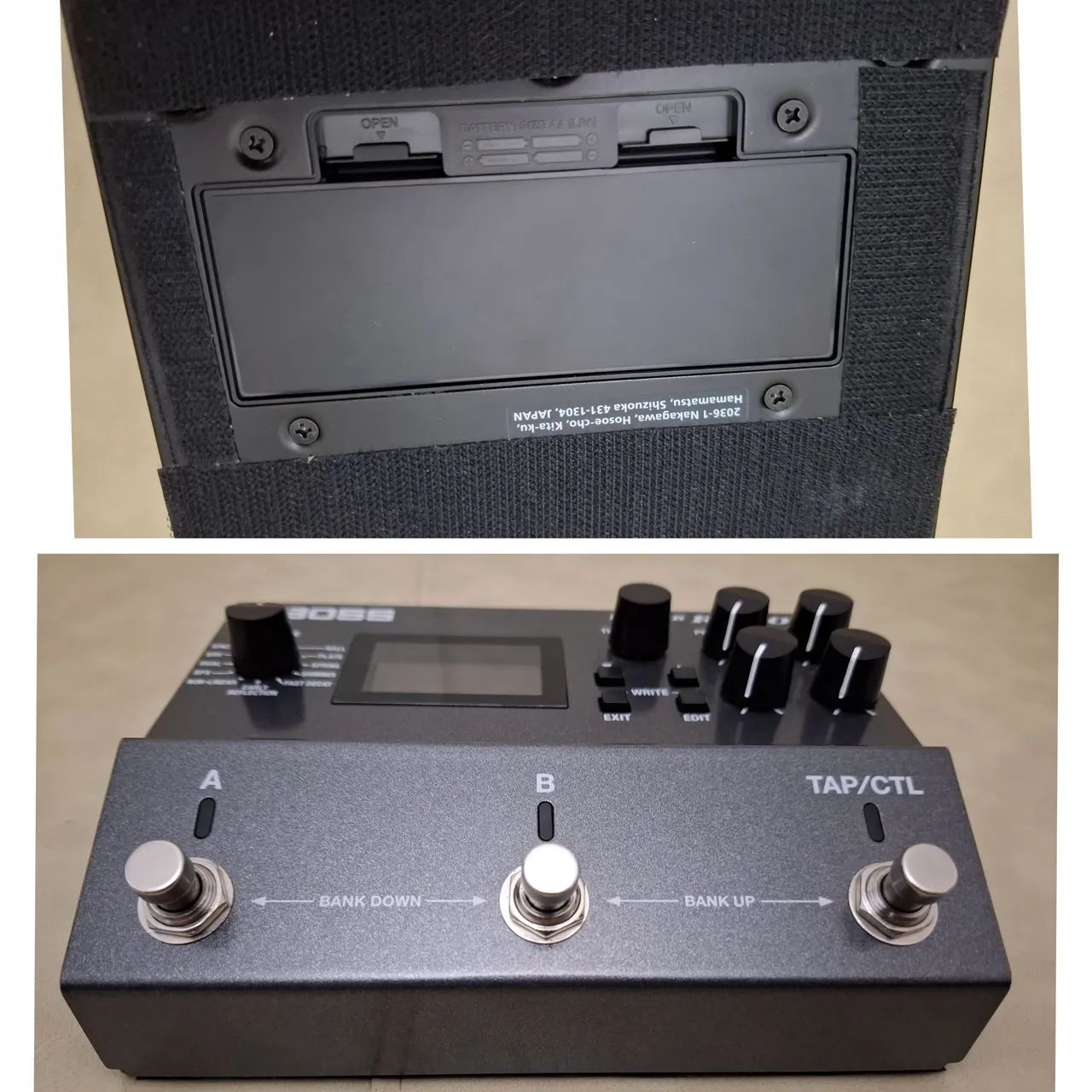 Reverb Boss RV-500 na caixa manual e fonte - Foto 4