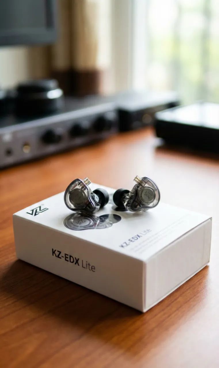 Fone KZ EDX Lite Hi-Fi Profissional - Retorno de Palco | Cabo Removível c/ Microfone - Foto 5