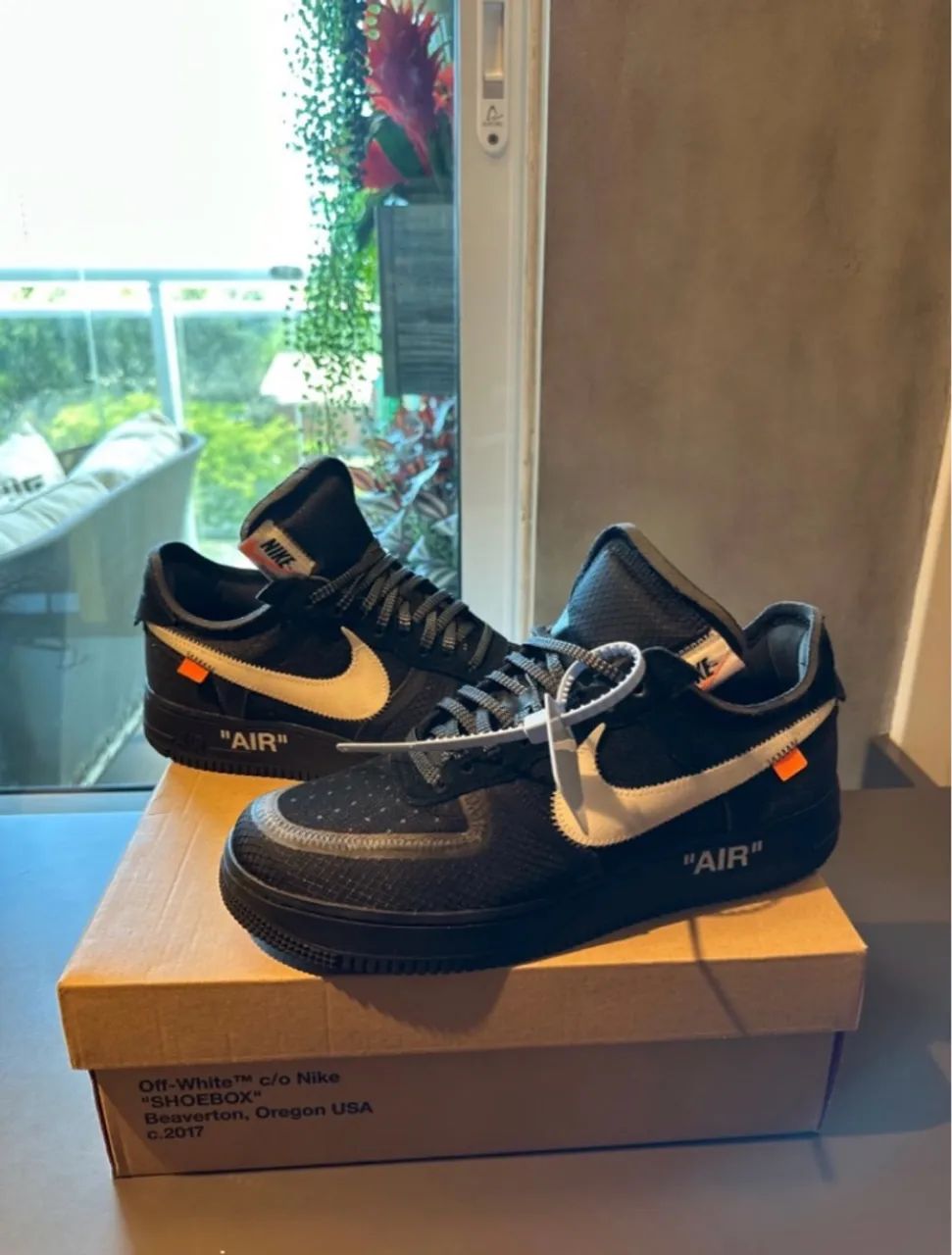 Off-White x Nike Air Force 1 Black - Foto 3