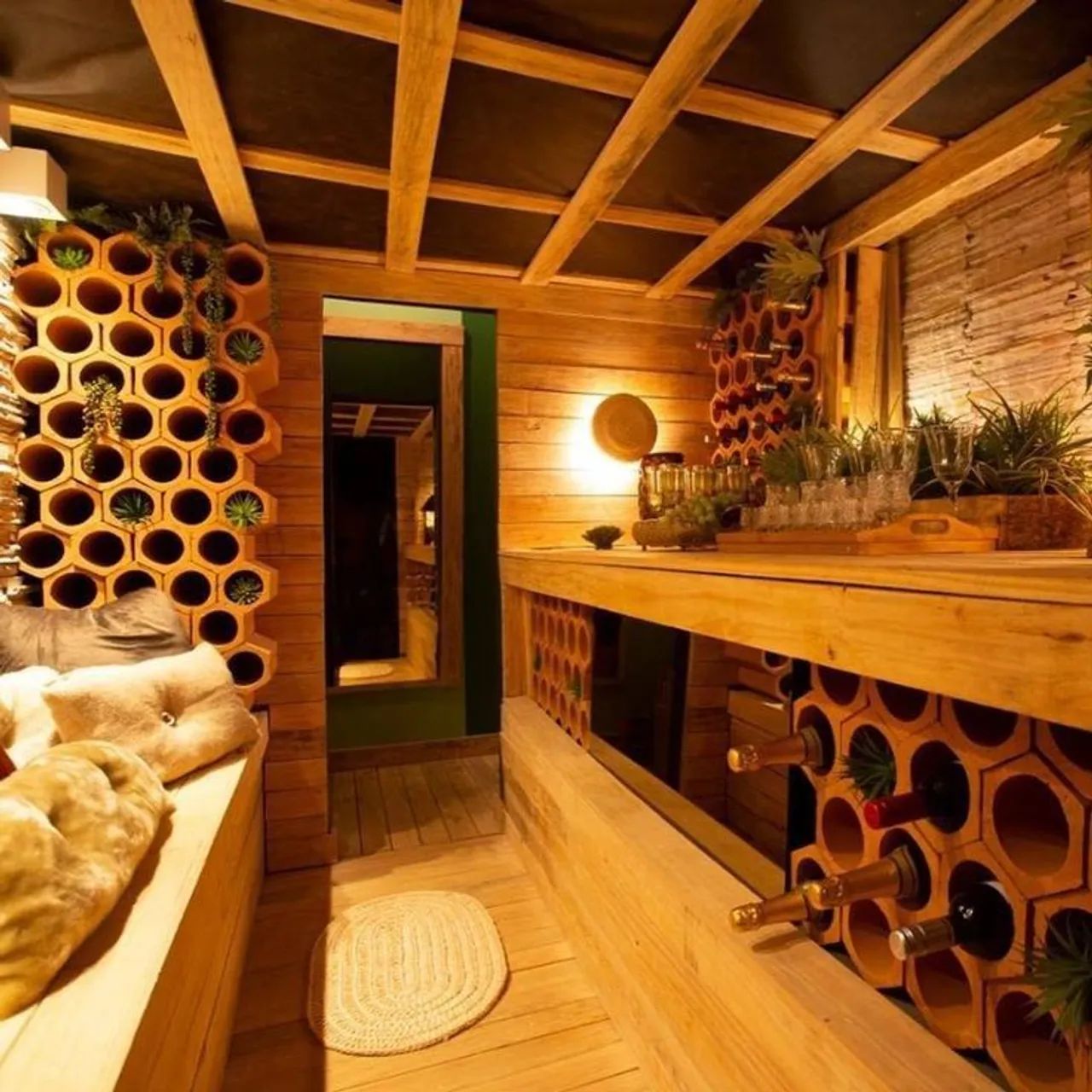 Garrafeira em Cerâmica Natural para Adega - Foto 4