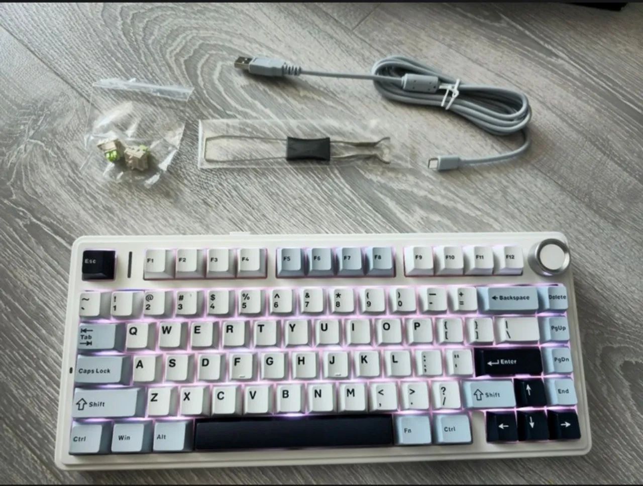 Teclado Mecânico Aula F75 - Novo - Foto 2