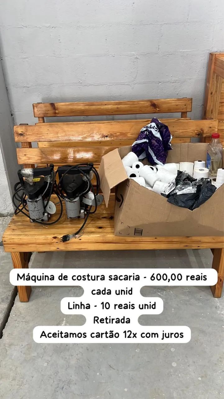 Máquina de costurar saca
