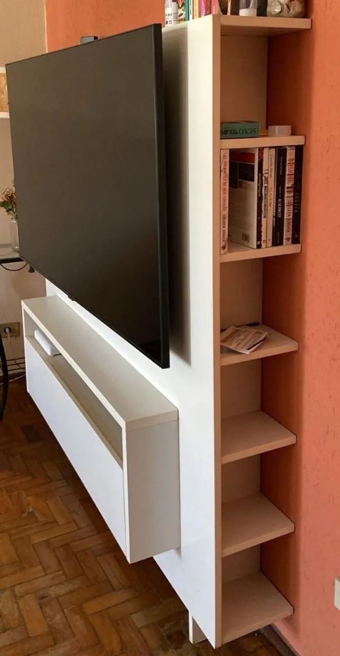 Painel para TV com Nichos - Entrega Grátis e Montagem! - Foto 2