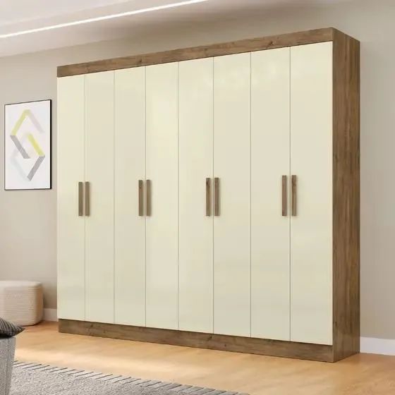 Guarda-Roupa Branco 8 Portas 100% MDF  - Foto 4